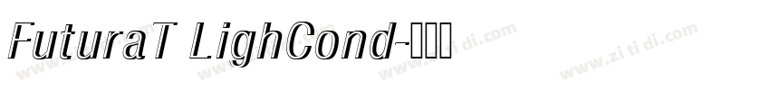 FuturaT LighCond字体转换